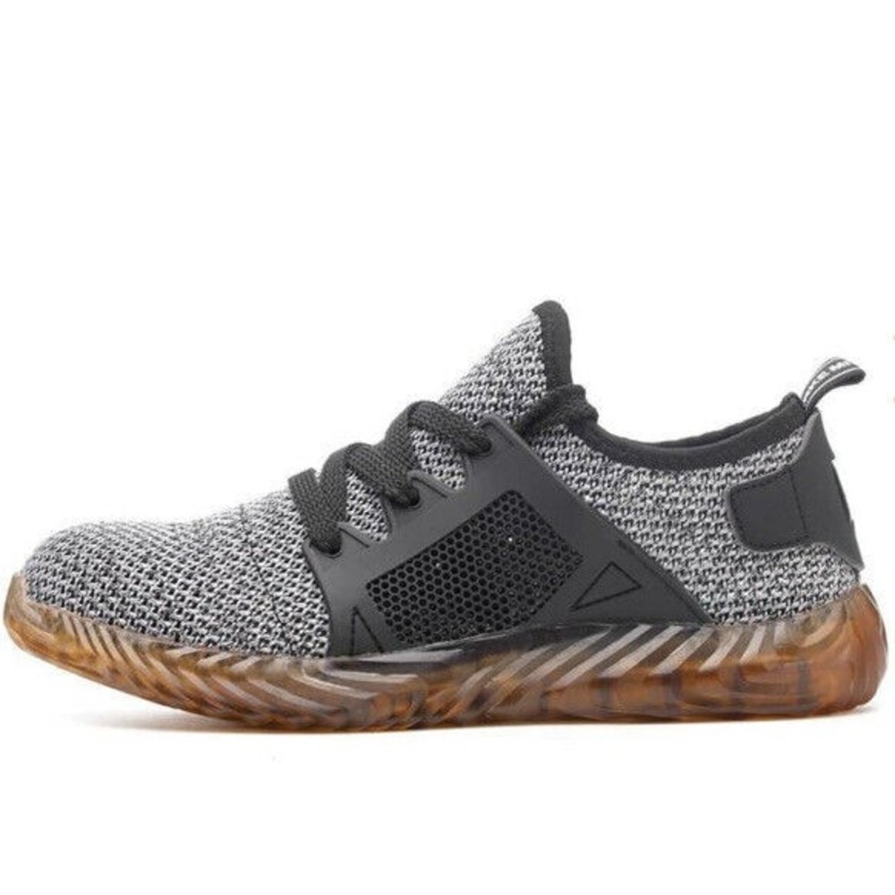 new Indestructible Shoes Ryder Steel Toe Safety Workers Sneakers gray men 36 5